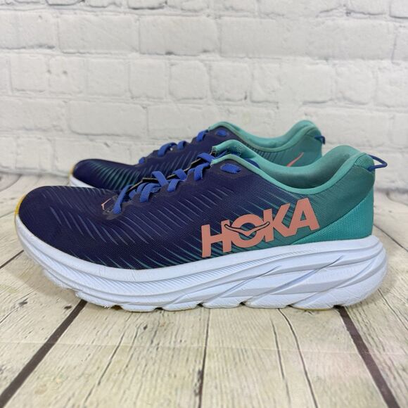Hoka One Rincon 3 Sneakers Men Size 8.5B Blue Teal Running Training Gym Shoes - Picture 14 of 16